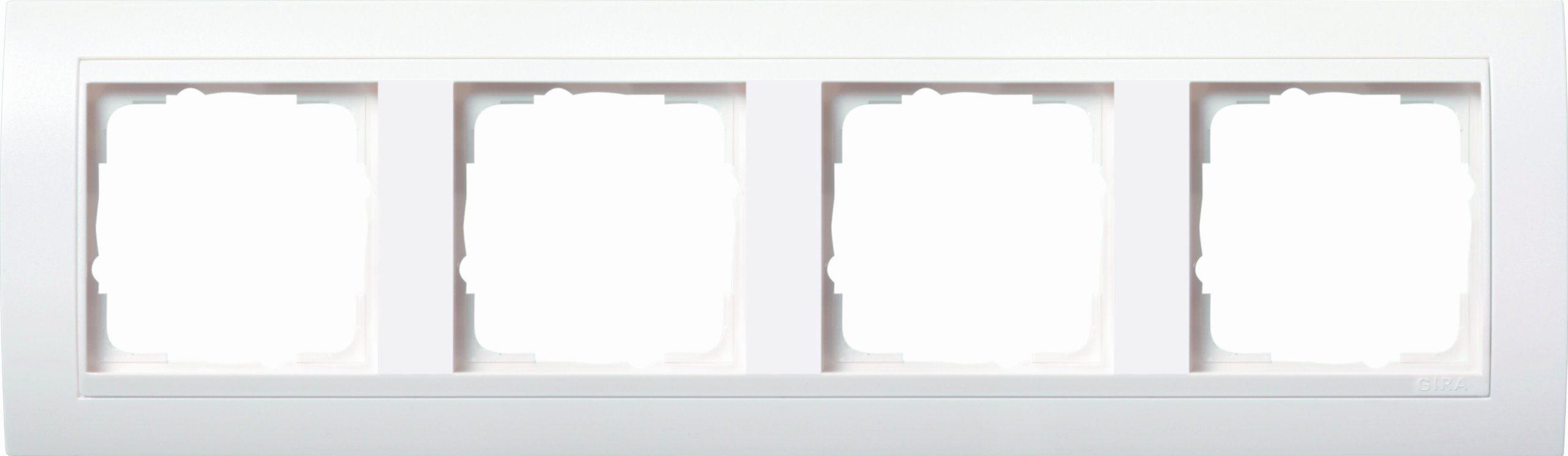 GIRA 0214803 Cover Frame 4-Gang for Event Pure White