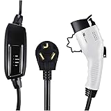 Lectron 240V 16 Amp Level 2 EV Charger with 21ft Extension Cord J1772 Cable & NEMA 10-30 Plug (UL-Certified)