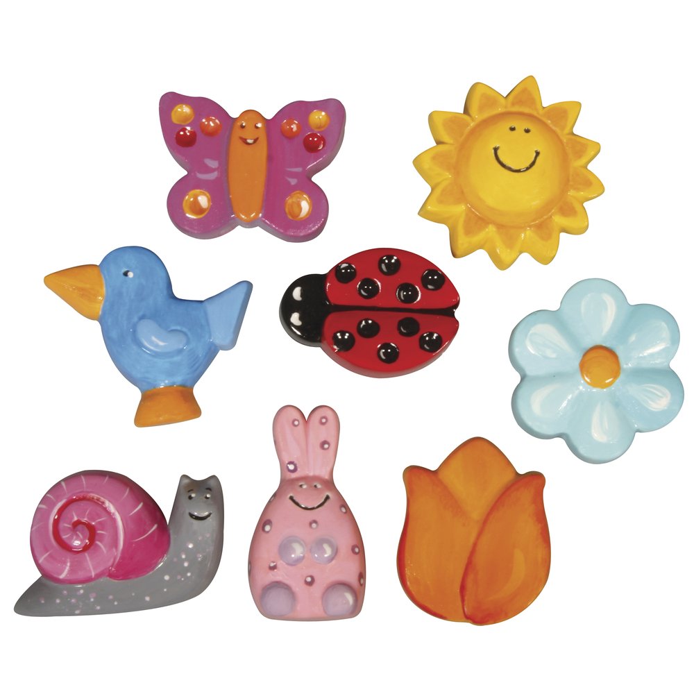 RAYHER Casting Mould: Spring Ornaments, 8 Motives, 3-5cm, Size: 23.2x18.3cm, miscellaneous, Colourless, 2.95 x 2.2 x 0.16 cm — image 1