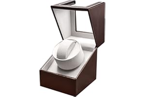 ZOEJOE Single Watch Winders for Automatic Watches,Flexible Watch Pillows Fit for Men's and Women's Watches,with Super Quiet Motor,AC Adapter or Battery Powered