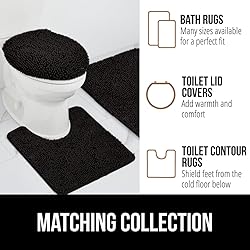 GORILLA GRIP Bathroom Rug Sets 3 Piece, Bath Mat