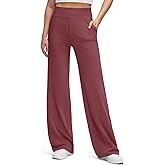 G4Free BareFeel High Stretch Wide Leg Pants for Women Soft Comfy Casual Yoga Pants with Pockets Petite/Regular/Tall