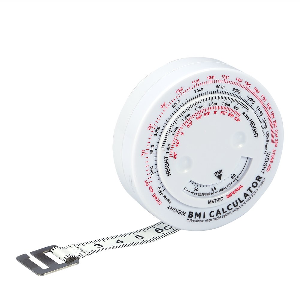 Body Mass Index bmi Retractable Band Measure Calculator Weight Loss
