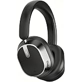 Hybrid Active Noise Cancelling Bluetooth Headphones Wireless Headphones | Over Ear, 120H Playtime, Hi-Res Audio, Deep Bass, Memory Foam Ear Cups for Home Office Travel Black