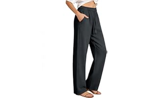 Rseomihvy Athletic Quick Dry Pants for Women Straight Leg Drawstring Elastic Waist Sweatpants Casual Lightweight Trousers