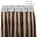 Hairro Tape in Human Hair Extensions Down Medium Brown Mix Dark Blonde #4P27 18