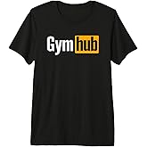 Gym Hub – Fitness Weightlifting Adult Motivational Premium Tri-blend T-Shirt