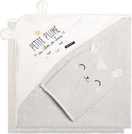 Petit Beguin Cape Et Gant De Bain Bebe Mixte Petite Plume Amazon Fr Bebes Puericulture