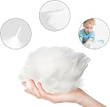 Jagowa 100 Pcs Feathers for Crafts Colorful Natural Goose Feathers White view 3