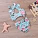 2Pcs Baby Girls Halter Bowknot Tube Top-Floral Short