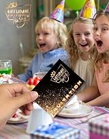 Yiran 16x Black Gold Birthday Party Invitations - Eco-Friendly Design view 7