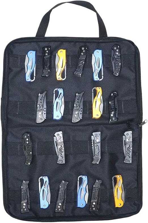 Large Pocket Knife Storage Case, Folding Knife Carrying Bag