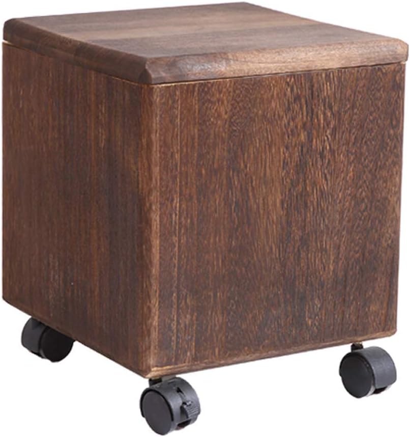 ACZZ Caja de almacenamiento de otomana de madera/Cambio de zapatos