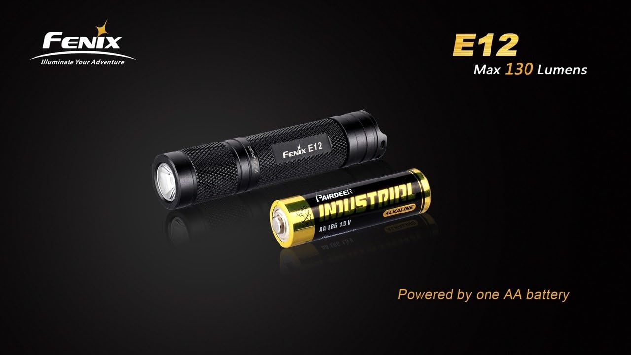 Fenix E12 Flashlight Pocket-Sized bright flashlight 130 Lumens: Sports & Outdoors