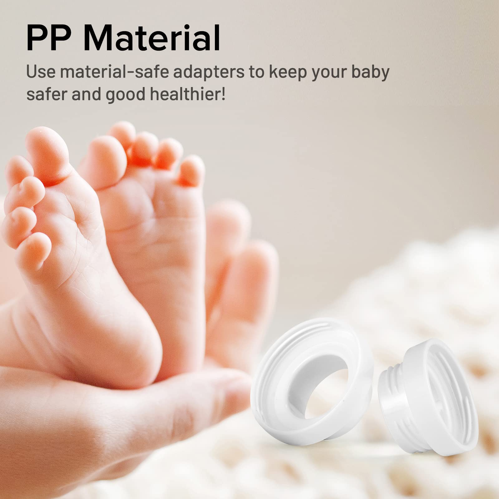 Little Bo Baby Bottle Adapter, Portable Bottle Warmer Adapter for Playtex Ventaire Baby Bottle Adapter -50MM