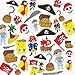 Baker Ross EV3215 Pirate Foam Stickers - Pack of 96, for Kids to Decorate, Arts and Crafts, Assorted