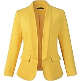 Beninos Womens Casual Long Sleeve Blazer Jackets with No Button