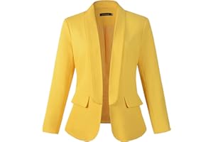 Beninos Womens Casual Long Sleeve Blazer Jackets with No Button