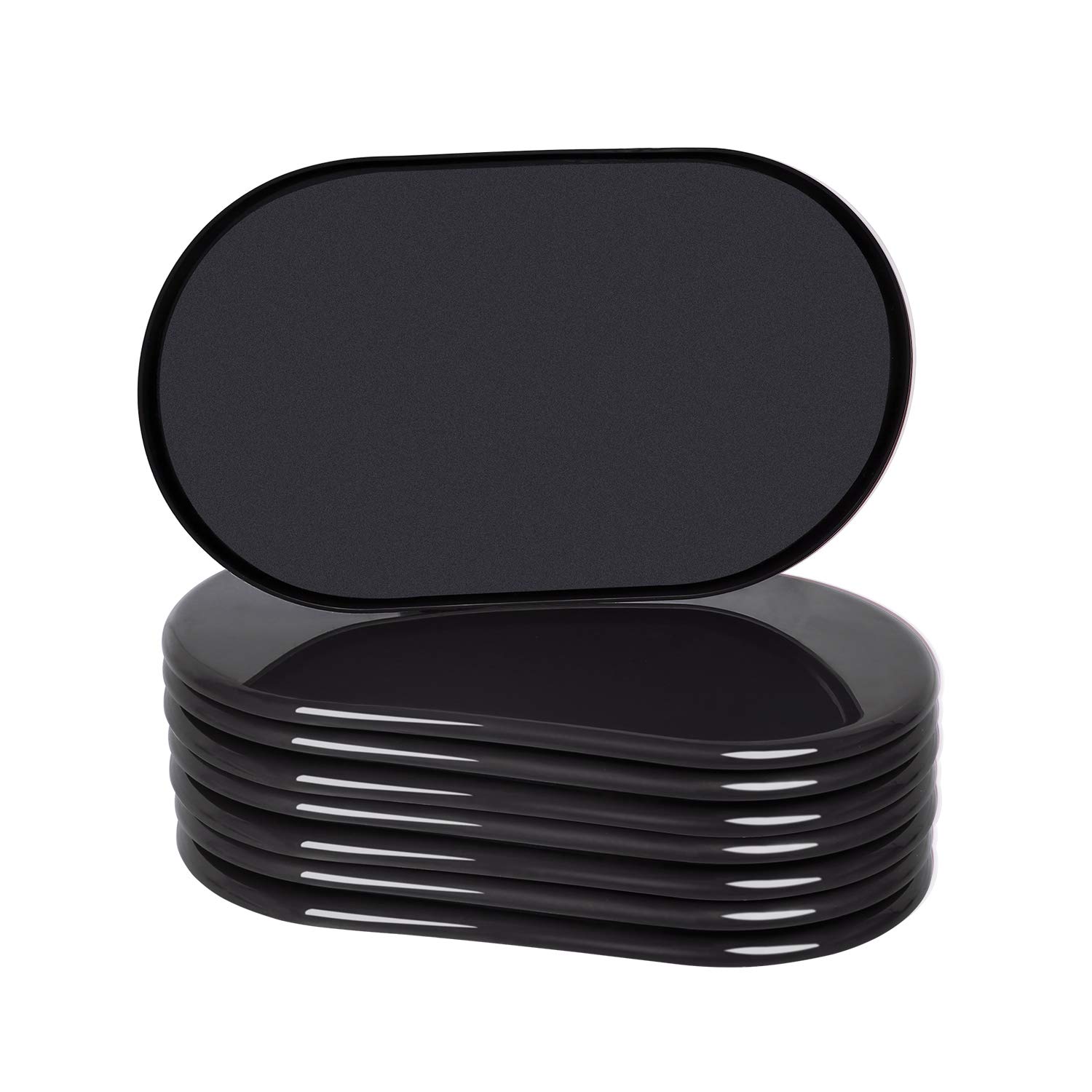 RCHYFEED 8 Pack Furniture Slider for Carpet 9-1/2 Inch, Furniture Sliders and Gliders 127 * 241mm, Reusable Furniture Sliding Pads for Effortlessly Moving Heavy Items, Floors Carpet Protectors Black