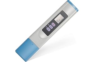 Ussuray Digital Salinity Tester, SALT-3050 Waterproof IP65 Meter, PPM Temperature Tester for Salt Water Pool and Koi Fish Pond