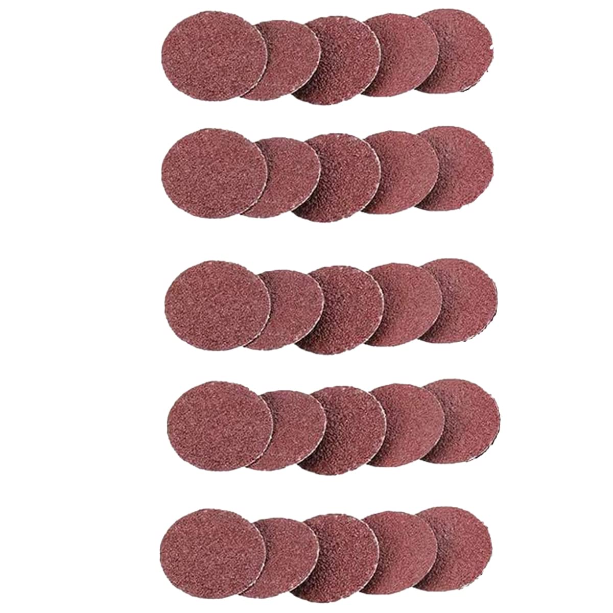 Boxonly 50pcs Drill Sandpaper Rotary 50mm Sanding Disc 2 inch Sanding Discs Quick Change Roller Lock Sandpaper Sheet 60 Grit