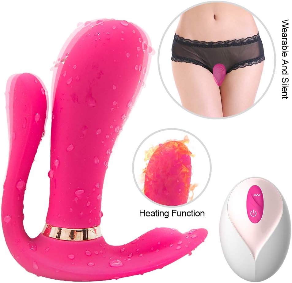 Wireless Remote Silicone Female Pa-nty Powerful Vibràtê Funny Toy - Muti-Speed Quiet Rechargeable Waterproof Portable Wearable Vibe Plug with Heating Function Tshirt