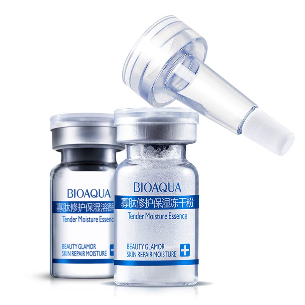 BIOAQUA Oligopeptide Moisturizing Tender Glamour Essence Powder Skin Repair 3x200mg + 3x6ml