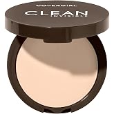 Covergirl Clean Invisible Pressed Powder, Lightweight, Breathable, Vegan Formula, Ivory 105, 0.38oz