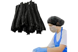 ZHUOHAI 100 Pcs Disposable Bouffant Caps ，Elastic Dust Cap for Kitchen Beauty，Food Service Cover for Breathable Hair Net