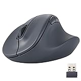 ELECOM Wireless Ergonomic Shape Mouse, 2.4GHz with
