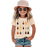 GLIGLITTR Toddler Chicken Shirt Baby Boy Girl Funny Silly Hen Tshirt Cute Farm Trip Outfit Chicken Lover Short Sleeve Tee Top