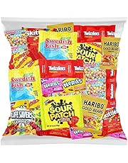 Bulk Assorted Fruit Candy - Starburst, Skittles, Swedish Fish, SweeTarts, Nerds, Sour Patch Kids, Haribo Gold-Bears Gummi Bears & Twizzlers (32 Oz Variety Fun Pack) by Variety Fun