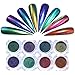 BORN PRETTY 0.2g Nail Art Chameleon Peacock Holographic Mirror Powder Manicure Chrome Pigment Laser Rainbow Neon Dust Glitter 8 Colors