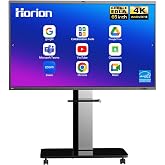 HORION 65-Inch 4K Pro Digital Whiteboard, Smart Board for Office &amp; Business | Android 13 Google EDLA, 8+128GB, 48MP Camera &amp; 8-Mic, 50-Pt Touch, Wi-Fi 6, 60W Type-C, Wall Mount &amp; 18-Month Warranty