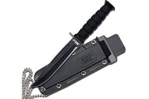 MTech USA MT-632 Series Fixed Blade Tactical Neck Knife, 6-Inch Overall