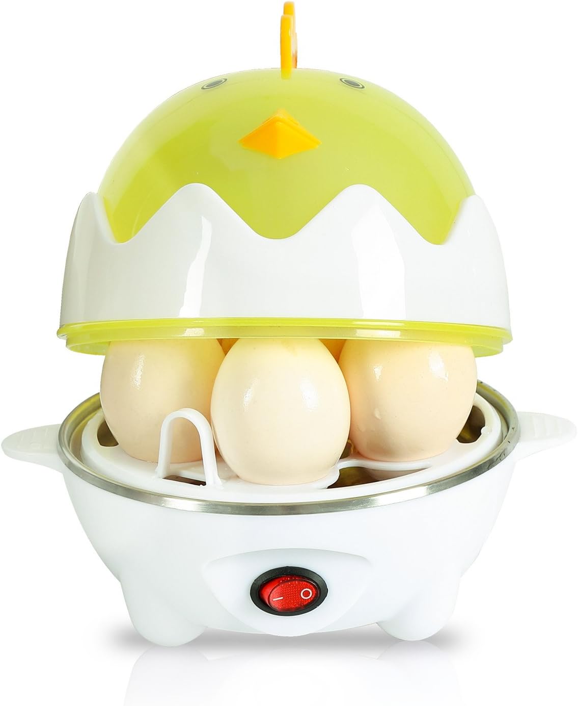 Rapid Egg Cooker Electric, Egg Poacher and Steamer with automatic shut off function