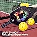 Pickleball Paddle - Graphite Pickleball Paddle With Protective Cover & 4 Pickleballs Set, 8oz Graphite Pickleball Racquet Honeycomb Composite Core Balanced Pickleball Rackets 26 Holes Pickleball Set