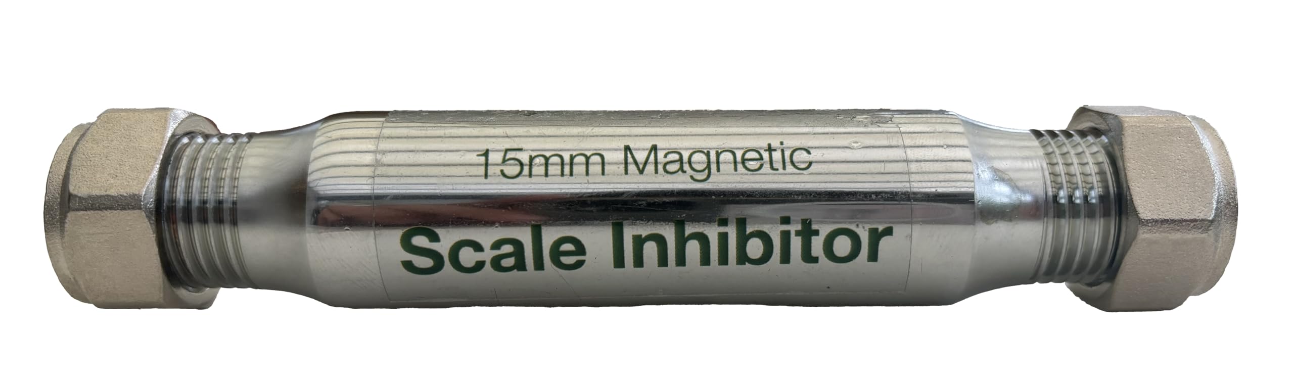 PlumbEZ WRAS Water Softener Scale Inhibitor - 15mm compression Limescale Filter - Inline Water Softener and Magnetic Water Conditioner - Protects Boiler - Lifetime Guarantee