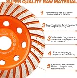 BRSCHNITT 125mm Diamond Turbo Grinding Cup Wheel for Concrete Stone Marble view 4