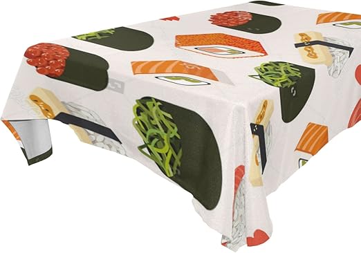 Amazon Com Cooper Girl Table Cloth Camping Japanese Cuisine Polyester Fabric 60x60 Inch For Thanksgiving Tablecloth Wedding Tablecloth Home Kitchen