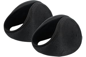 Ear Muffs Fleece Warm Earmuffs Ear Warmer Winter Accessory for Men Women Black 2pcs Style 1..