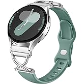 Getino Skinny Bands Compatible with Samsung Galaxy Watch 7 Band 6 5 4 FE Active 2 40mm 44mm/Galaxy Watch 6 4 Classic/5 Pro, Slim Thin 20mm Watch Band Silicone Sport Strap for Samsung Watch Bands Women