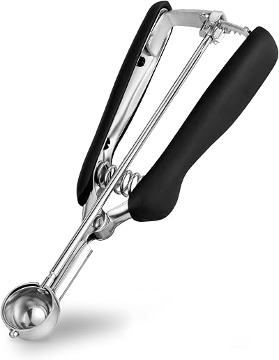 TJ POP Mini Cookie Scoop 5 ml Stainless Steel with Easy Trigger Release