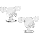 Silver Buffalo National Lampoon's Christmas Vacation Moose Head Shot Glasses | Set of 2