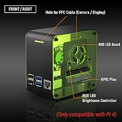 ElectroCookie Raspberry Pi 4 Case, Aluminum Mini
