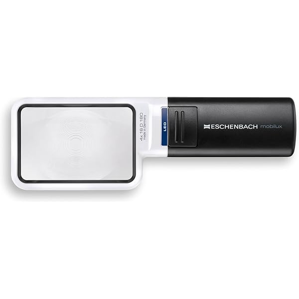 Amazon.com: Eschenbach Mobilux LED Hand Held Magnifier, 4X, 2.0 x