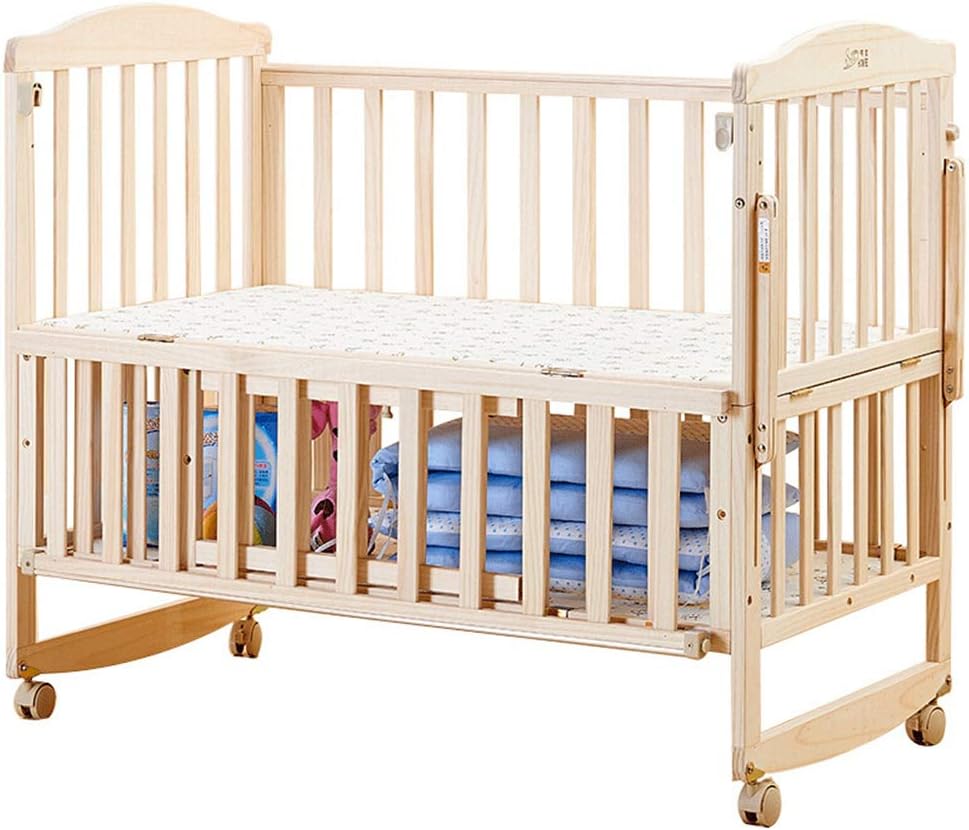 Amazon Com Jyxz Solid Wood Baby Cot Bed Multifunctional
