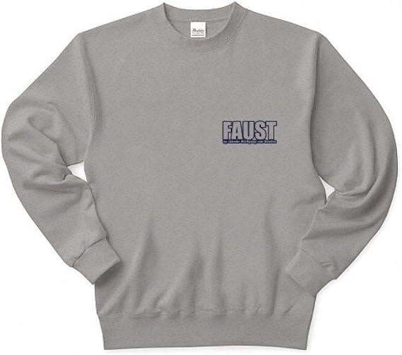 Amazon クラブティー Clubt 文学tシャツ ゲーテ ファウスト 戯曲 詩 の名言 E トレーナー オリジナルプリント 通販