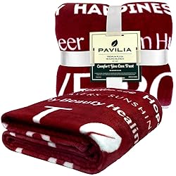 PAVILIA Healing Blanket Fleece, Get Well Soon