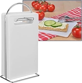 7-teiliges Frühstücks-Set 6 Schneidebretter mit praktischem Ständer weiß